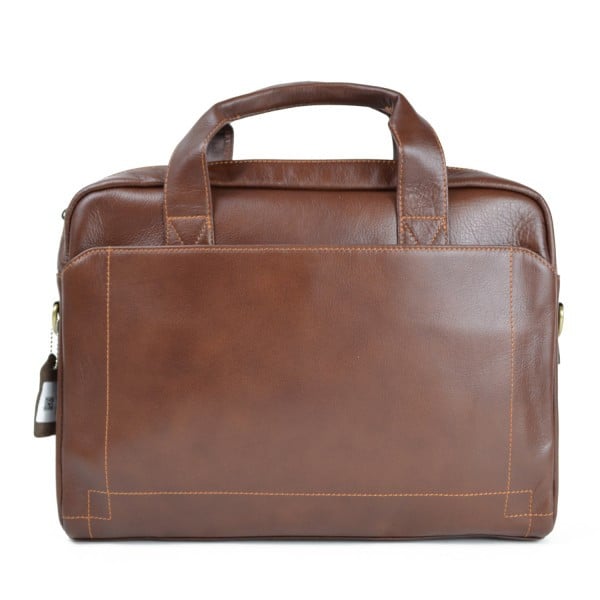 Servieta Piele Darius GT1315 Laptop Maro - imagine 6