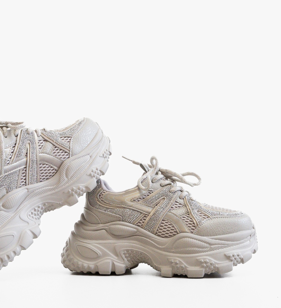 Sneakers Dama Venus Gri | Confort și Stil Sportiv - imagine 4