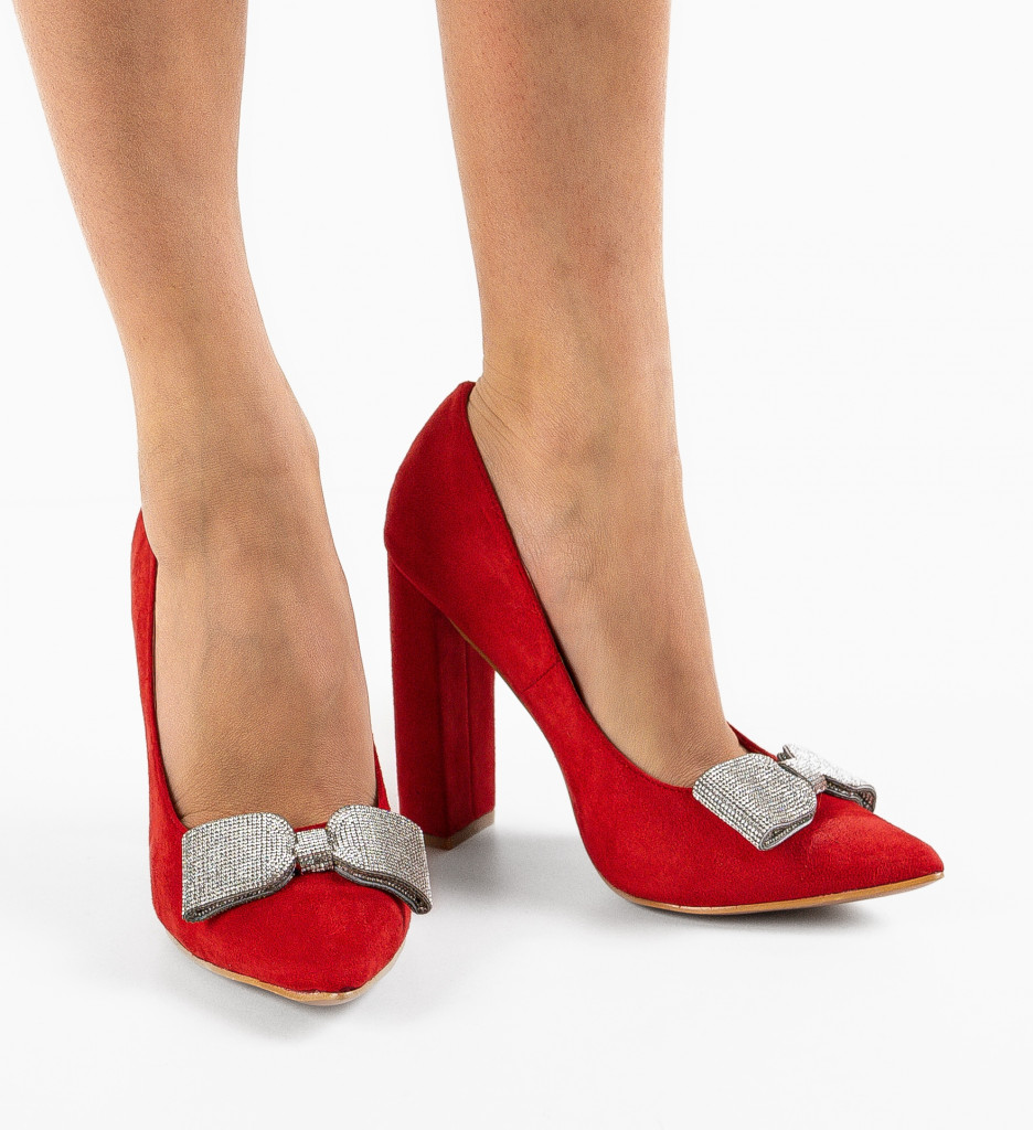 Pantofi Dama Rosii cu Toc - Eleganță Asigurată - imagine 3