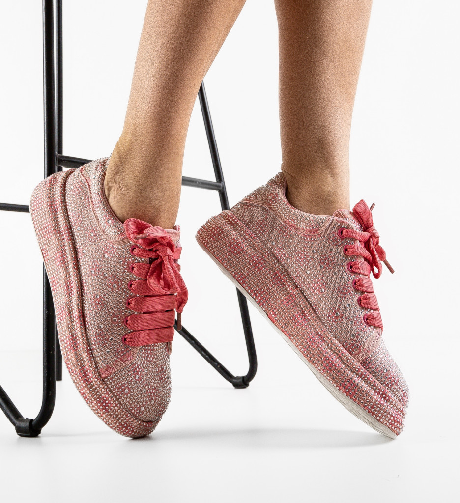 Sneakers Dama Behrooz Roz - Confort și Stil - imagine 2