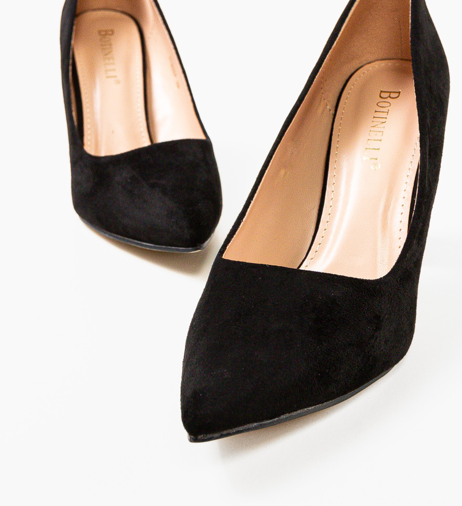 Pantofi Ayers Negri Eleganți cu Toc - imagine 9