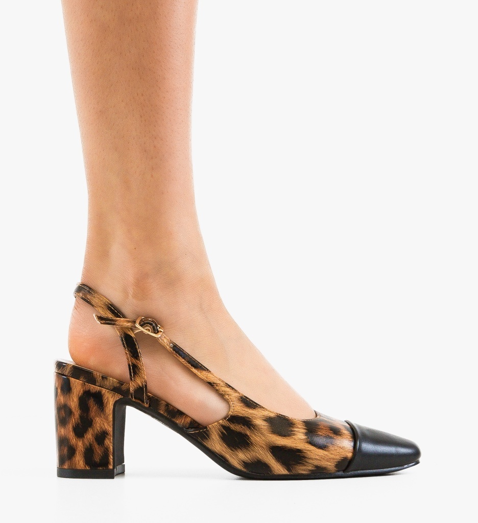 Pantofi Dama Miles Animal Print Eleganți - imagine 4