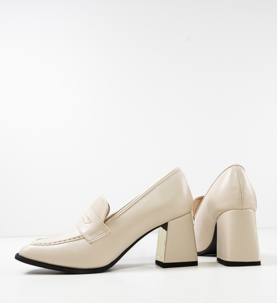 Pantofi cu Toc Kirsten Bej | Eleganță și Confort - imagine 12