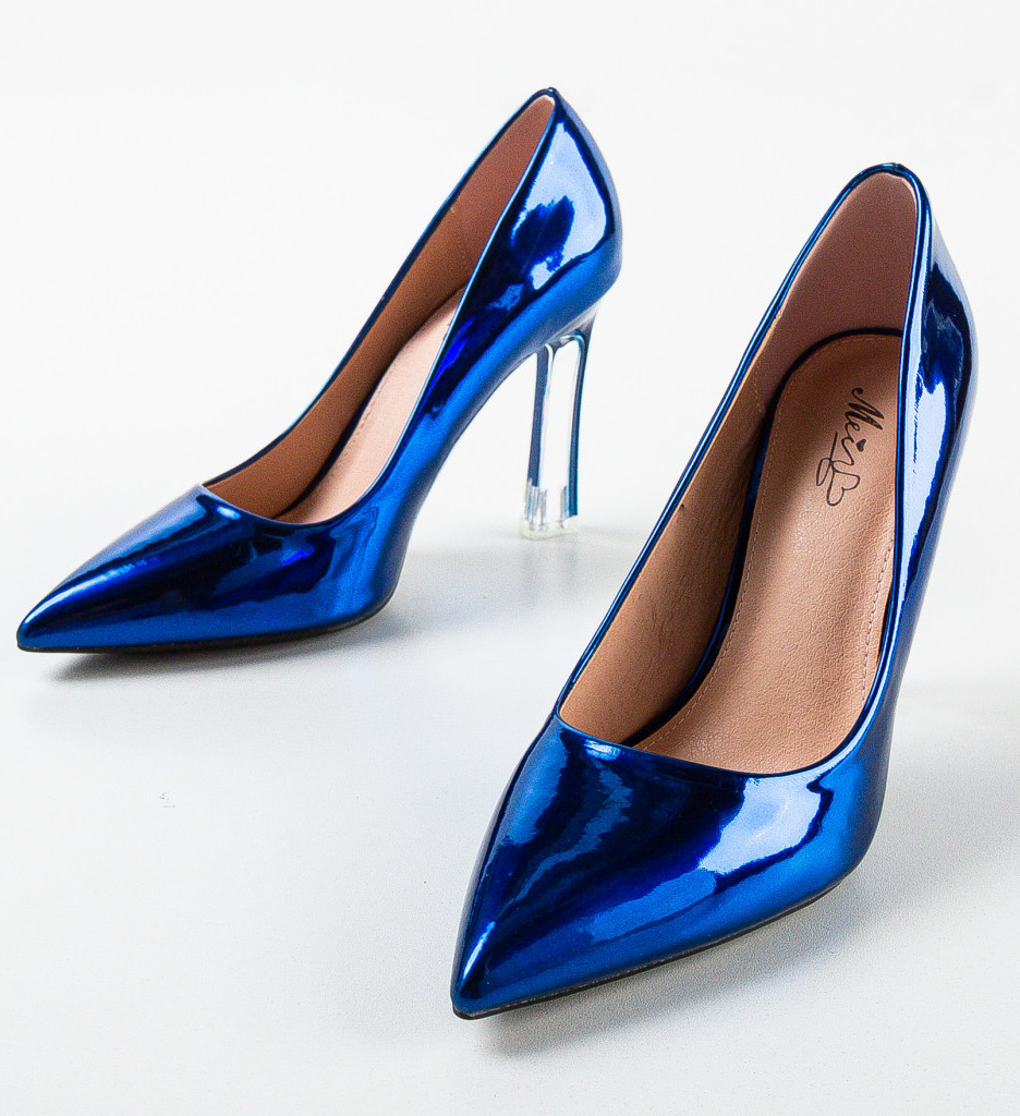 Pantofi cu Toc Aple Albastri | Eleganță Asigurată - imagine 6