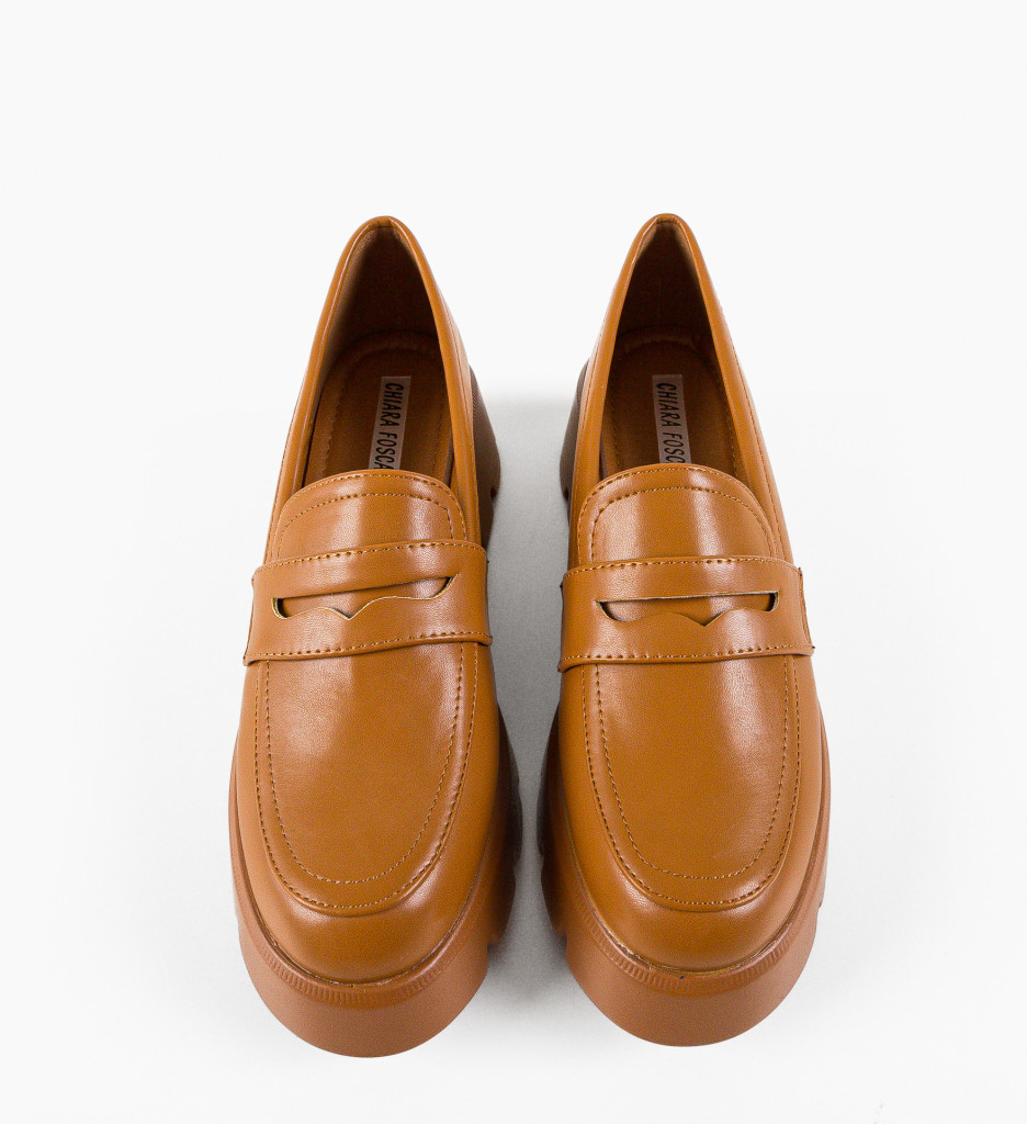 Pantofi Casual Lea Camel - Confort și Stil - imagine 9