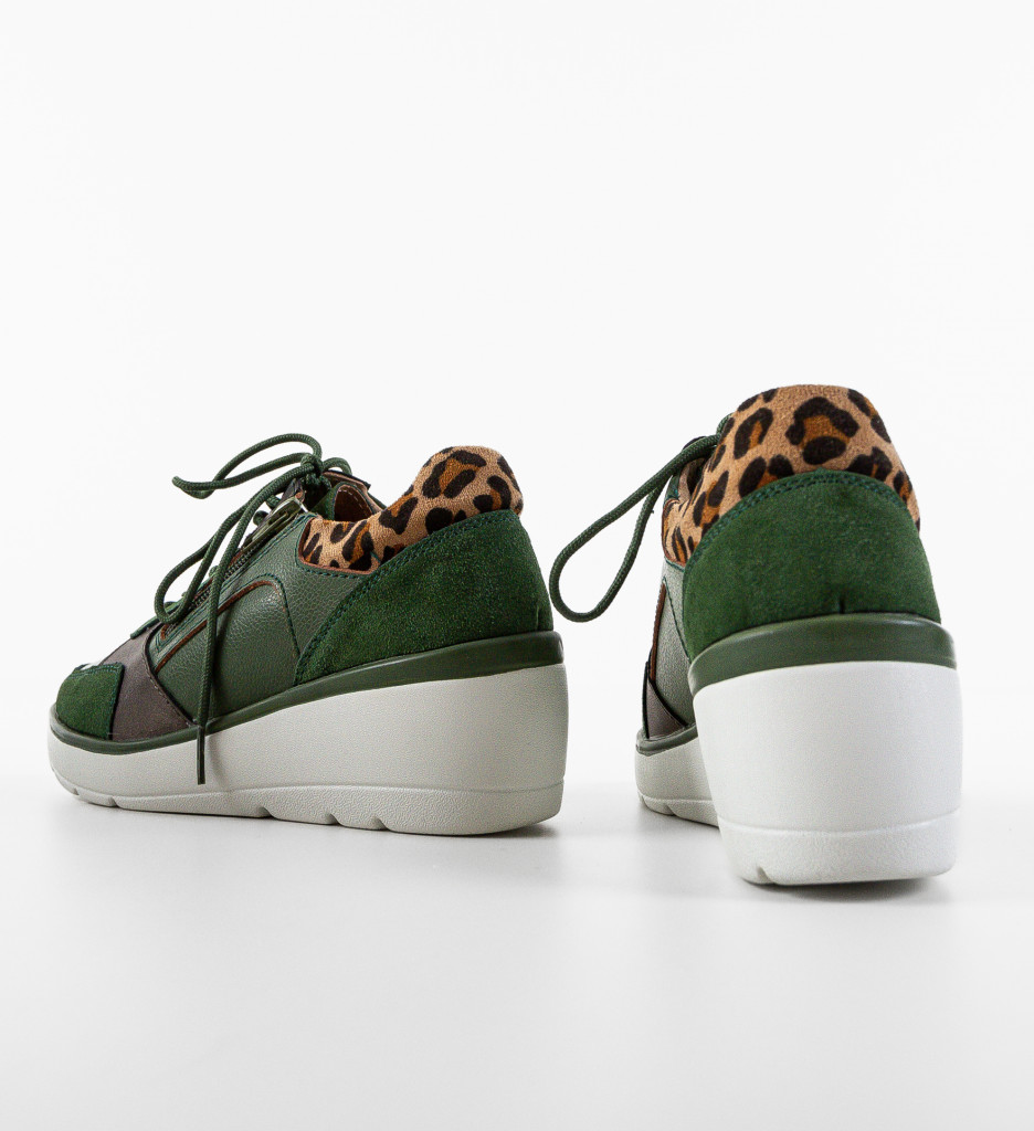 Sneakers Dama Nysa Verzi - Confort și Stil