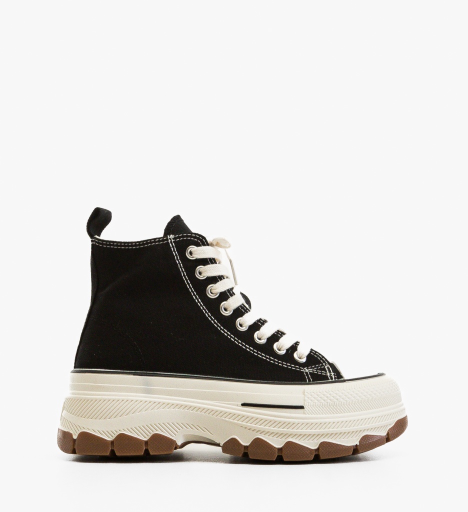 Sneakers Dama Pusty Negre - Stil Urban, Confort Maxim - imagine 5
