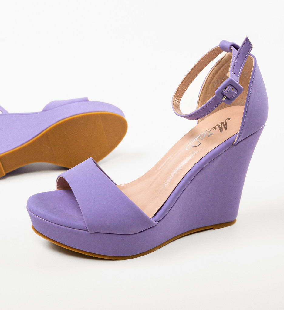 Platforme Dama Blyha Mov | Eleganță și Confort - imagine 5