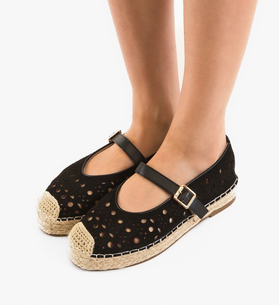 Espadrile Dama Richie Negre | Stil și Confort - imagine 2