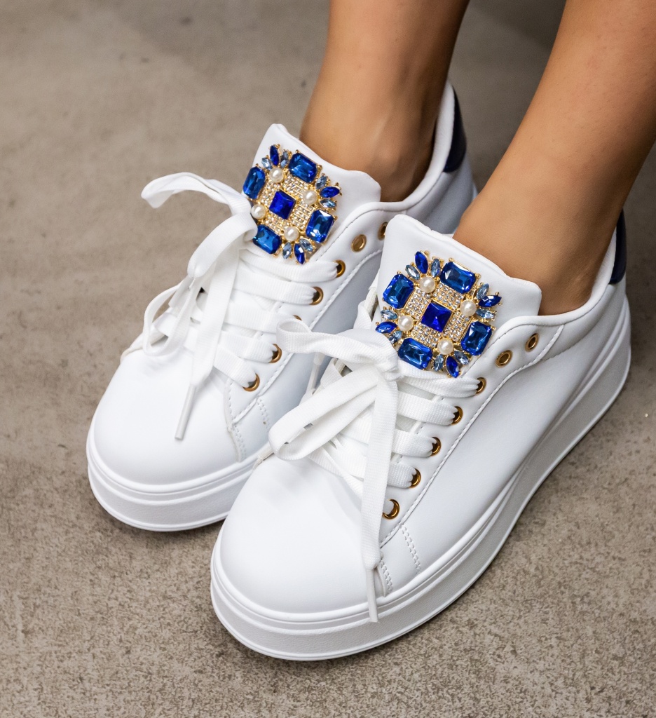 Sneakers Tibby Albastri - Confort și Stil - imagine 2