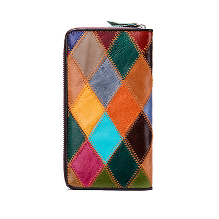 Portofel Dama Delis Multicolor Piele Naturala - imagine 3