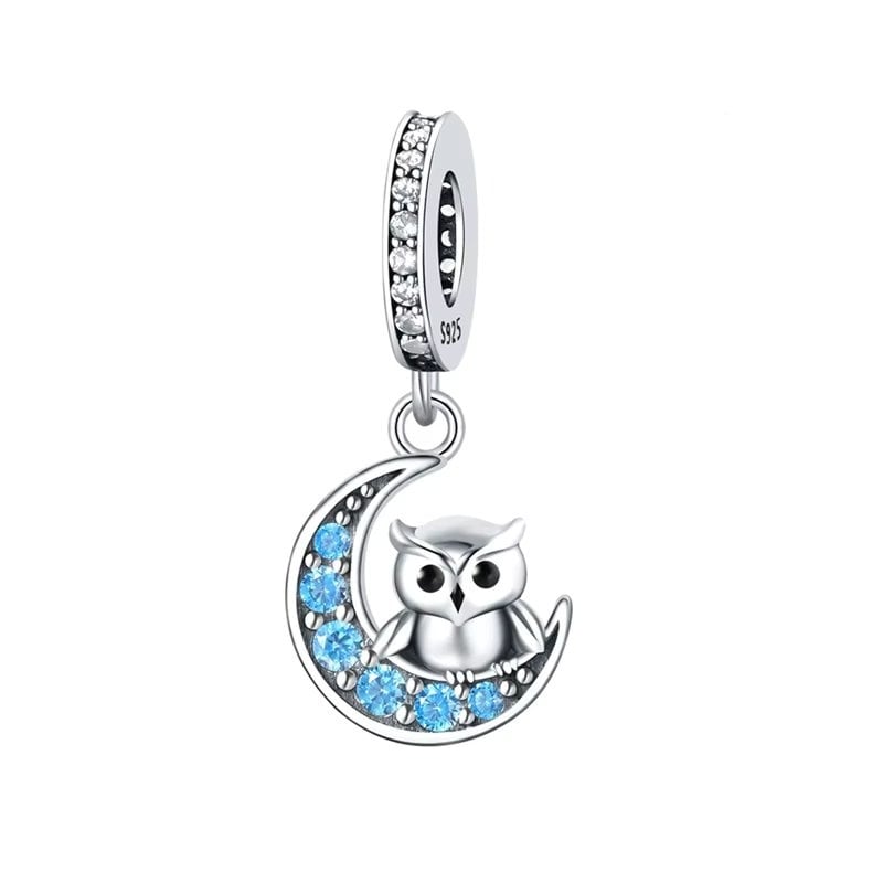 Charm Bufniță Argint Delis | Design Elegant
