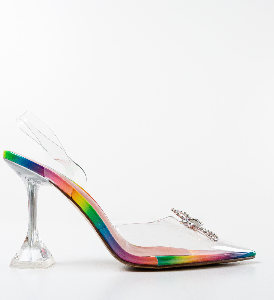 Pantofi dama Gung Multi cu toc elegant - imagine 3