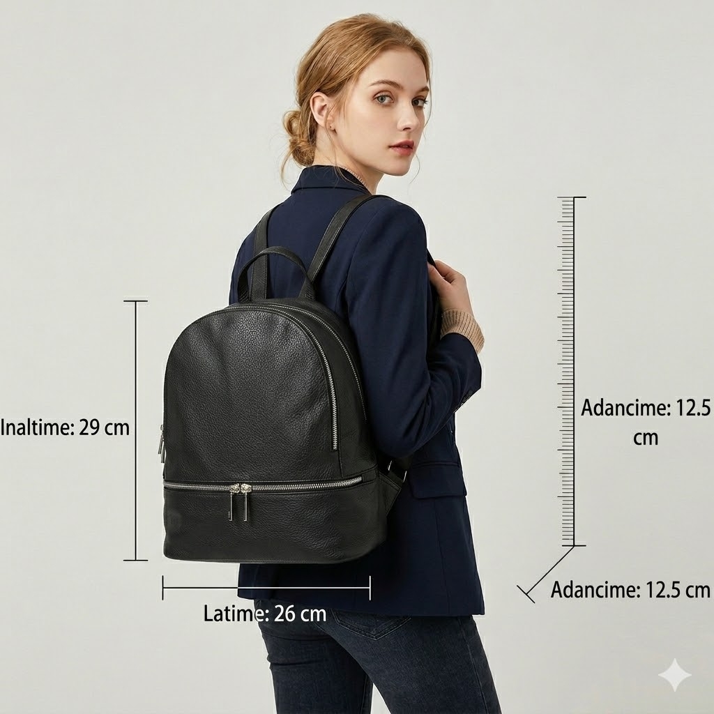 Rucsac Dama Divas Zaira GT613 Piele Naturala - imagine 2