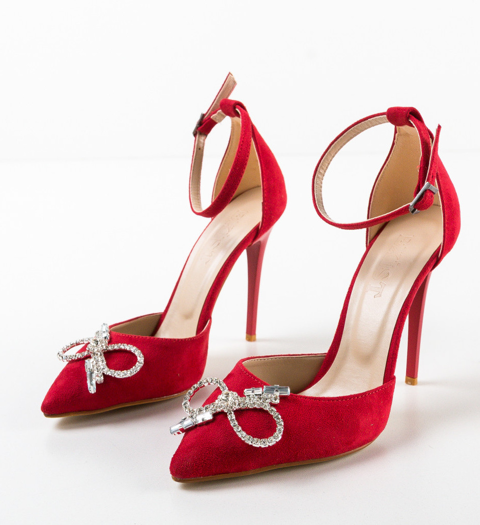 Pantofi Niko Rosii cu Toc - Eleganță și Stil - imagine 6