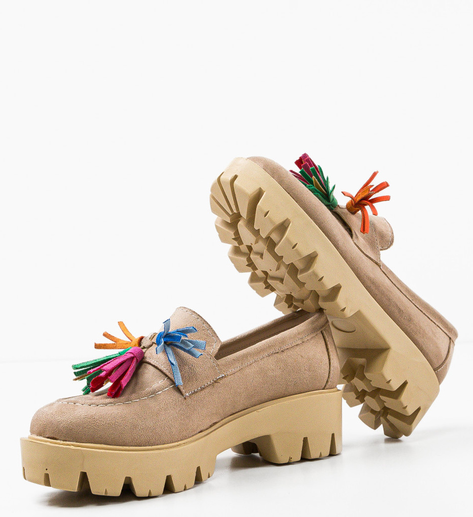 Pantofi Casual Dama Bej - Confort și Stil - imagine 8