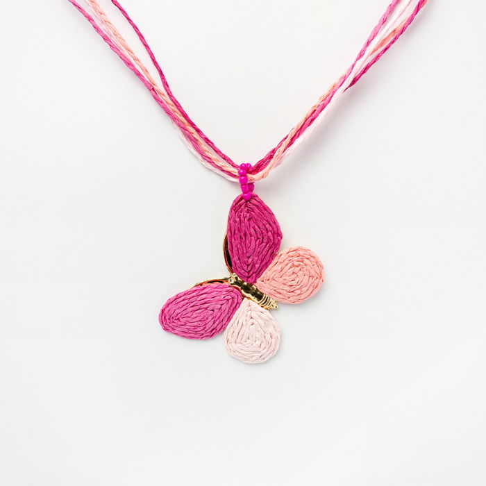 Colier Fluture Multicolor Shopika
