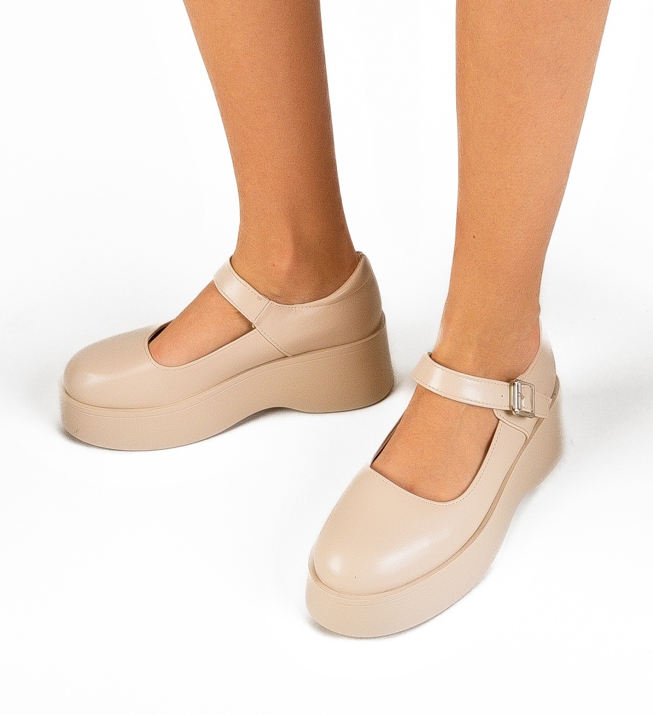 Pantofi Casual Madylu Bej | Confort și Stil - imagine 3