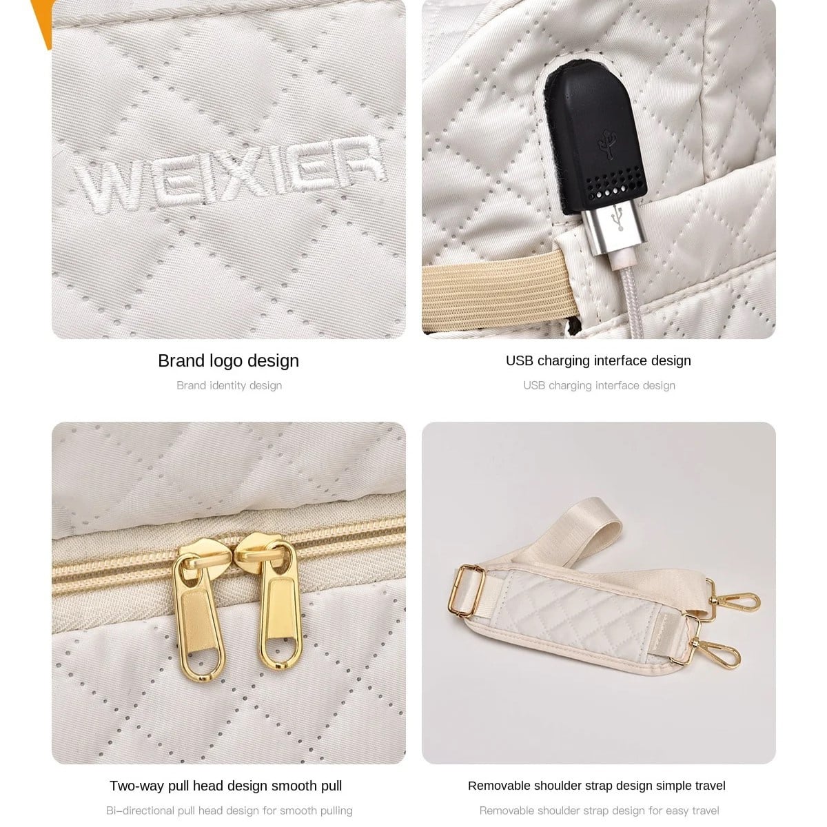 Geanta Călătorie Delis Nadira cu Port USB Roz - imagine 6