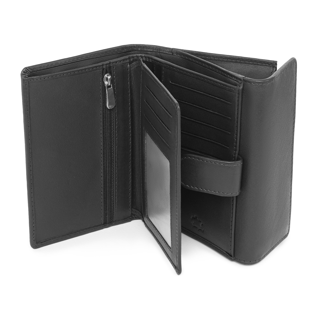 Portofel Marquise PT1454 Piele Naturală Negru - imagine 3
