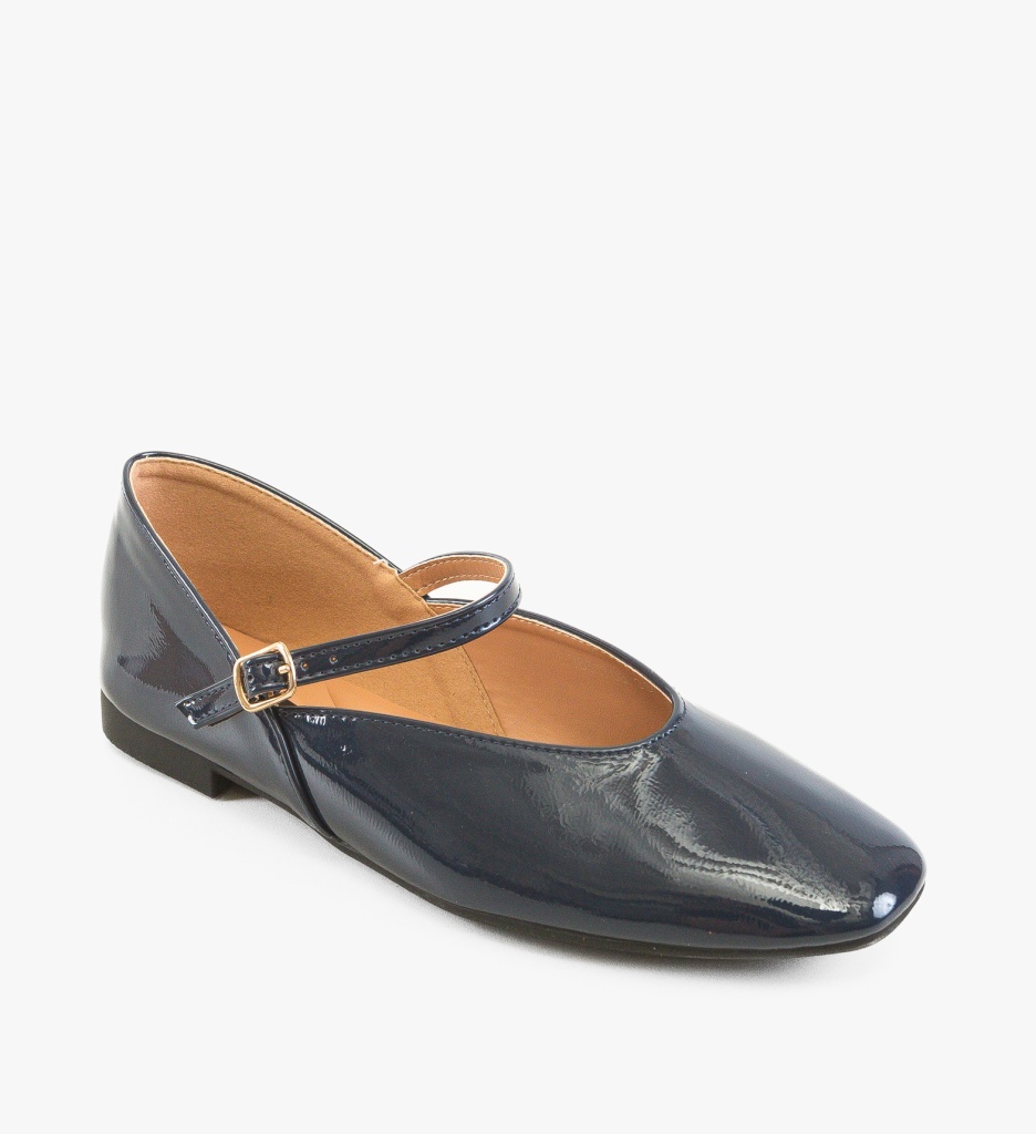Balerini Dama Perre Bleumarin Eleganți - imagine 11