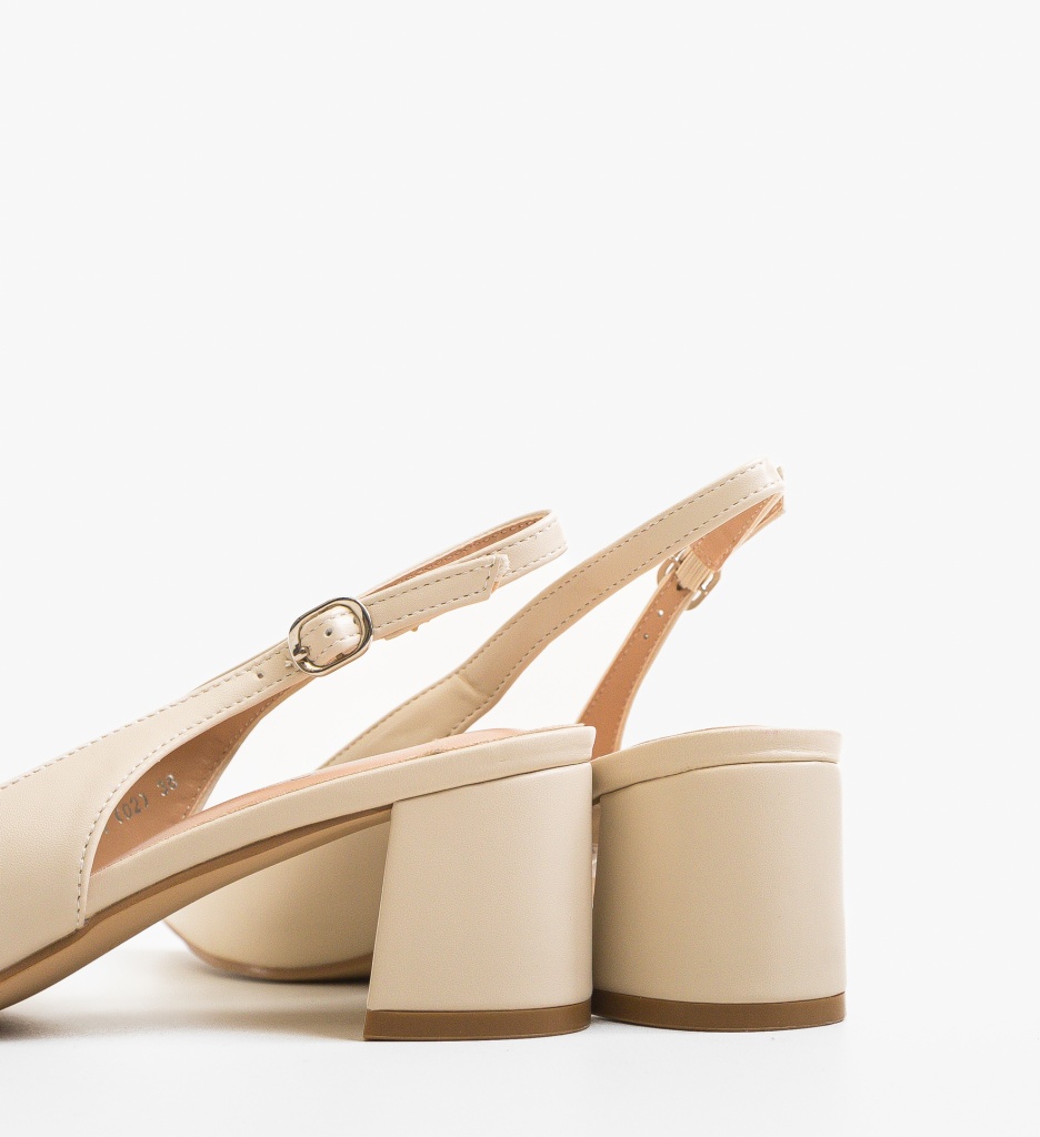 Pantofi cu toc Ellery Bej - Eleganță și Stil - imagine 3