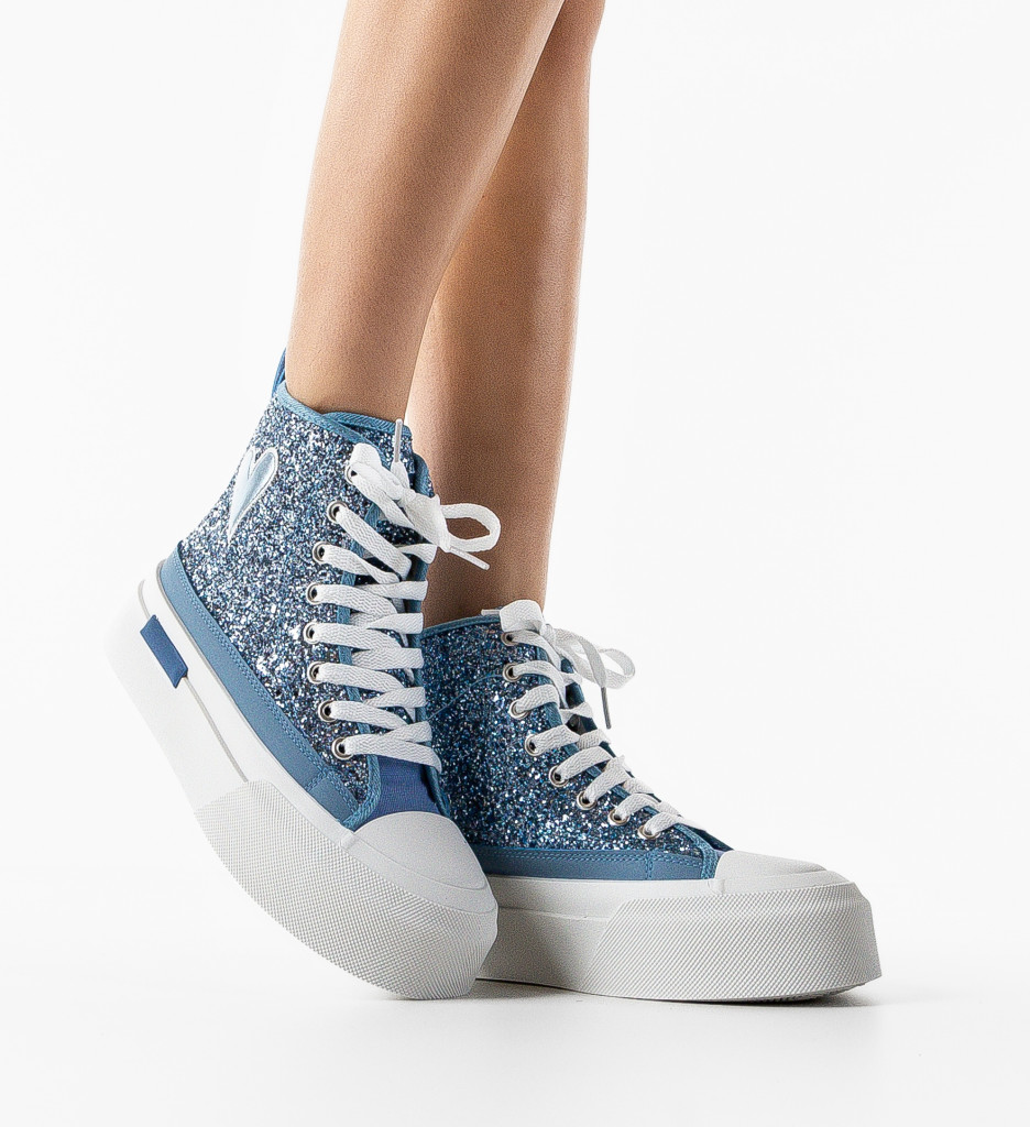 Sneakers Cuore Albastri - Confort Casual - imagine 2