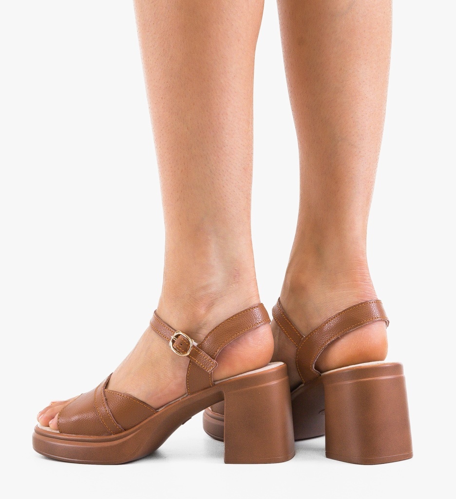 Sandale Toc Gaguwa Camel | Eleganță și Confort