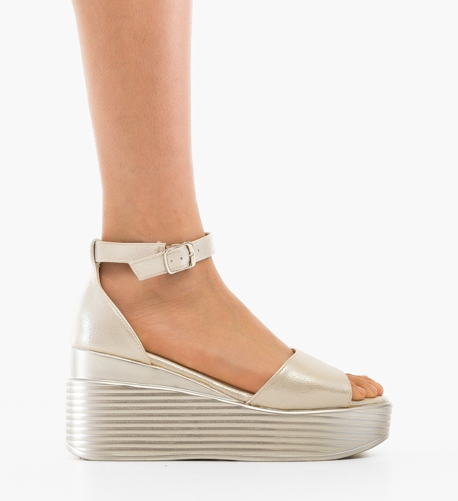 Platforme Dama Danyz Argintii | Stil & Eleganță - imagine 6