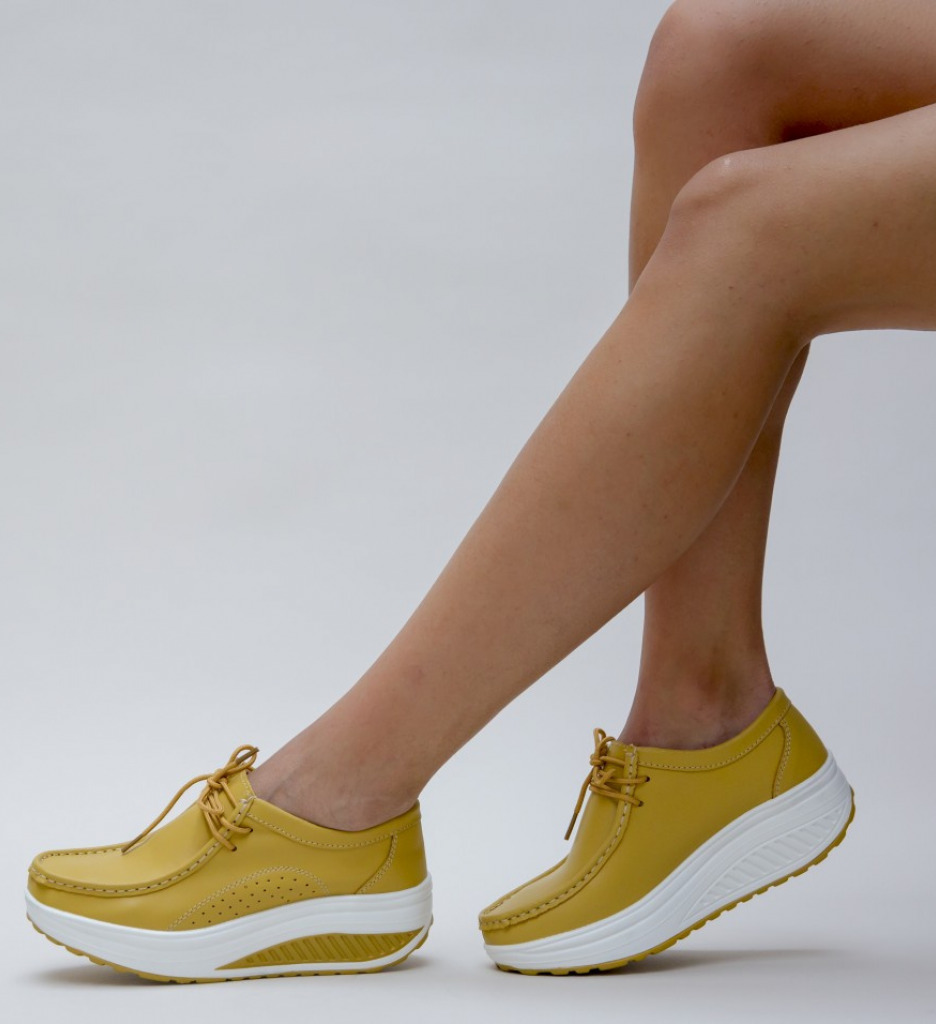 Pantofi Casual Roly Galbeni - Stil și Confort - imagine 2