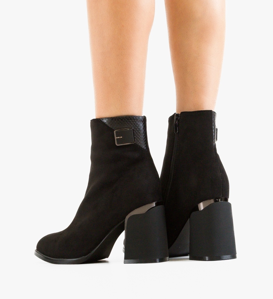 Botine Dama Nyz Negre - Eleganță și Confort - imagine 3