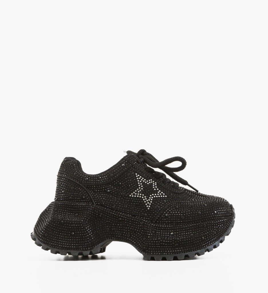 Sneakers Dama Starre Negri – Stil și Confort - imagine 6