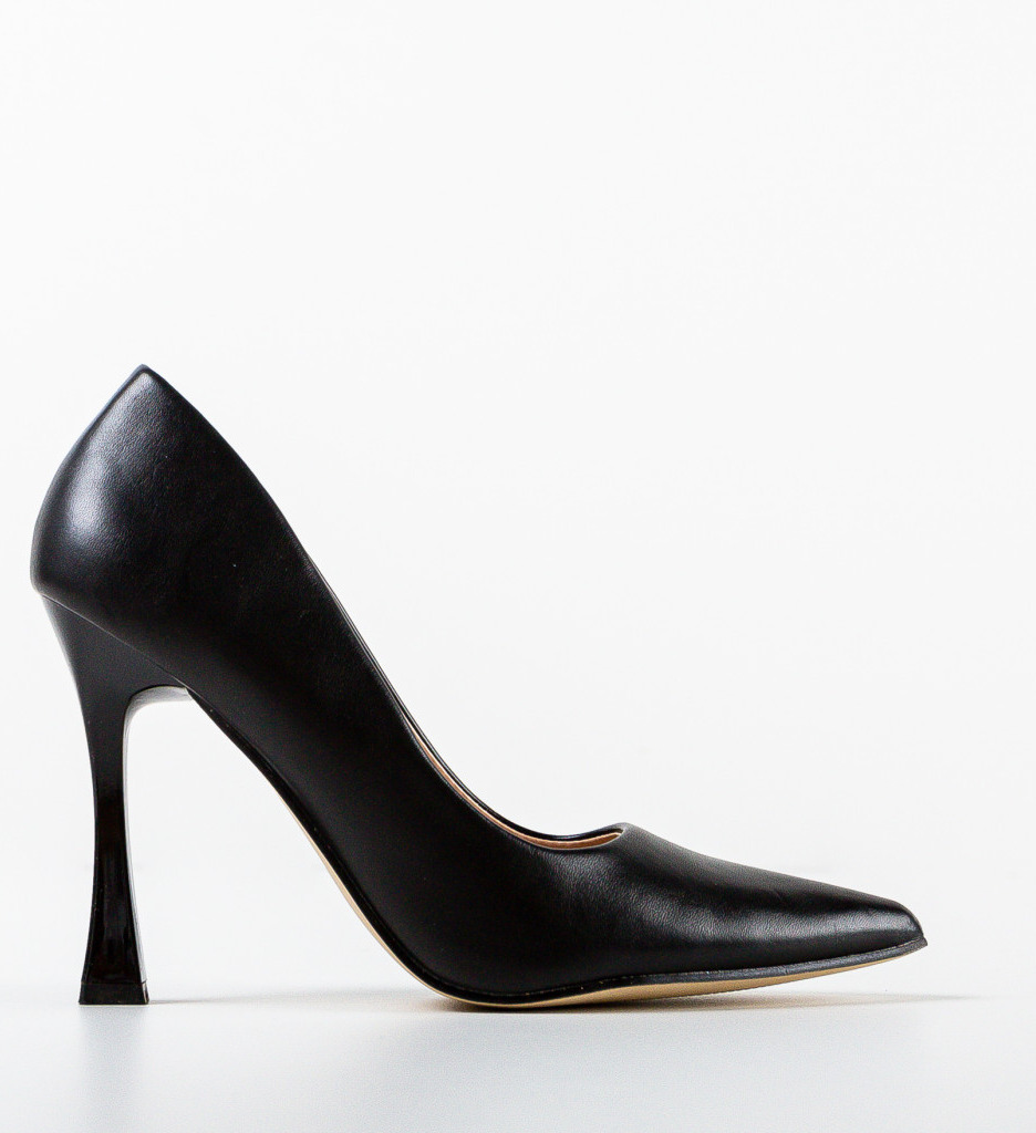 Pantofi cu Toc Pakun Negri – Eleganță Asigurată - imagine 6