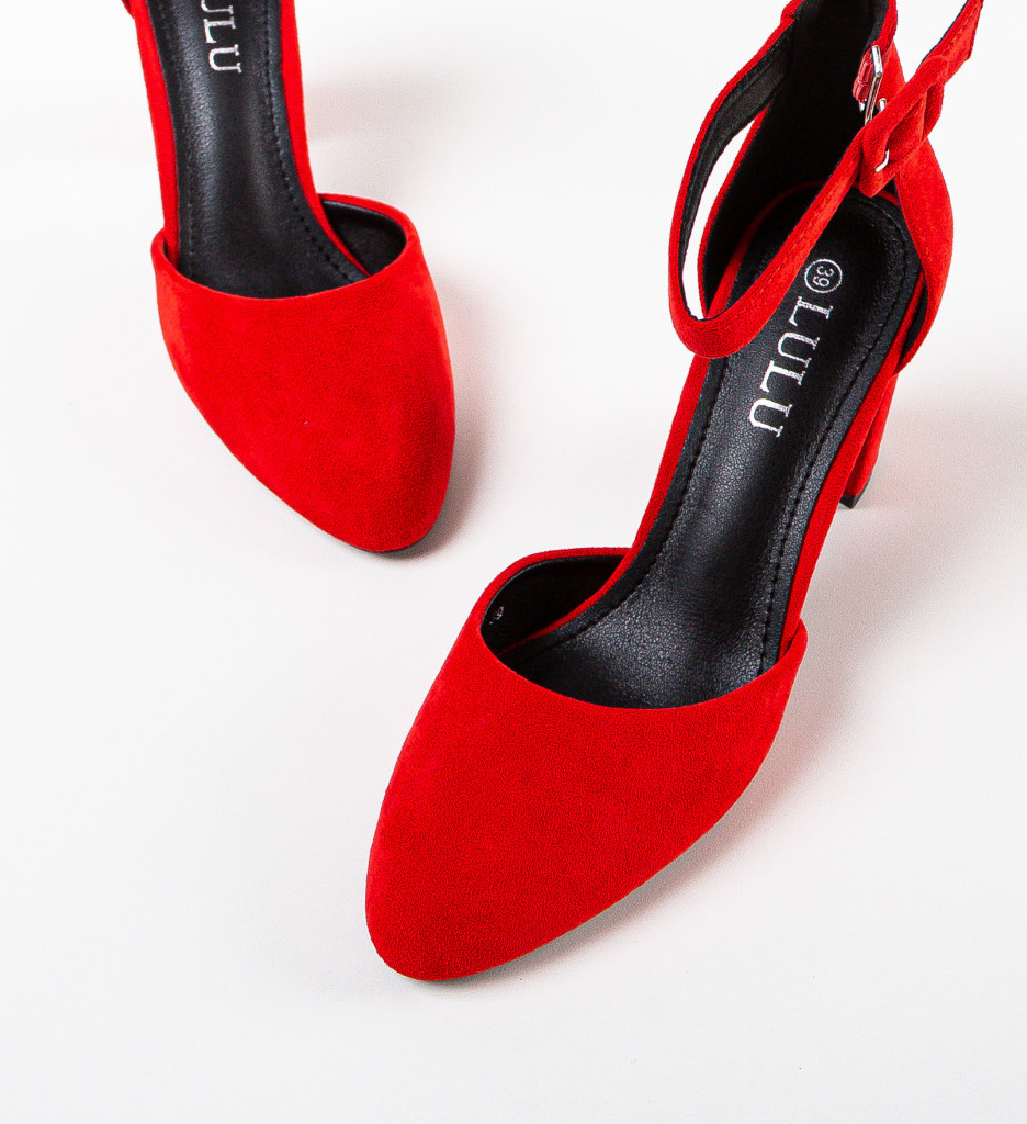 Pantofi dama Horn Rosii - Eleganță și Stil - imagine 5
