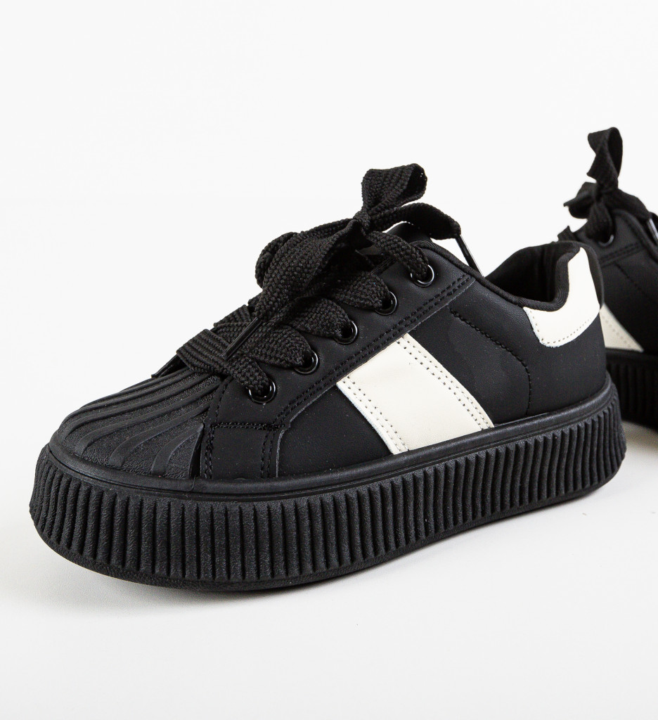 Sneakers Dama Kiona Negru - Confort și Stil - imagine 8