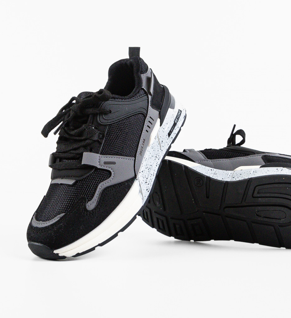 Sneakers Beyond Negri - Confort și Stil Premium - imagine 8