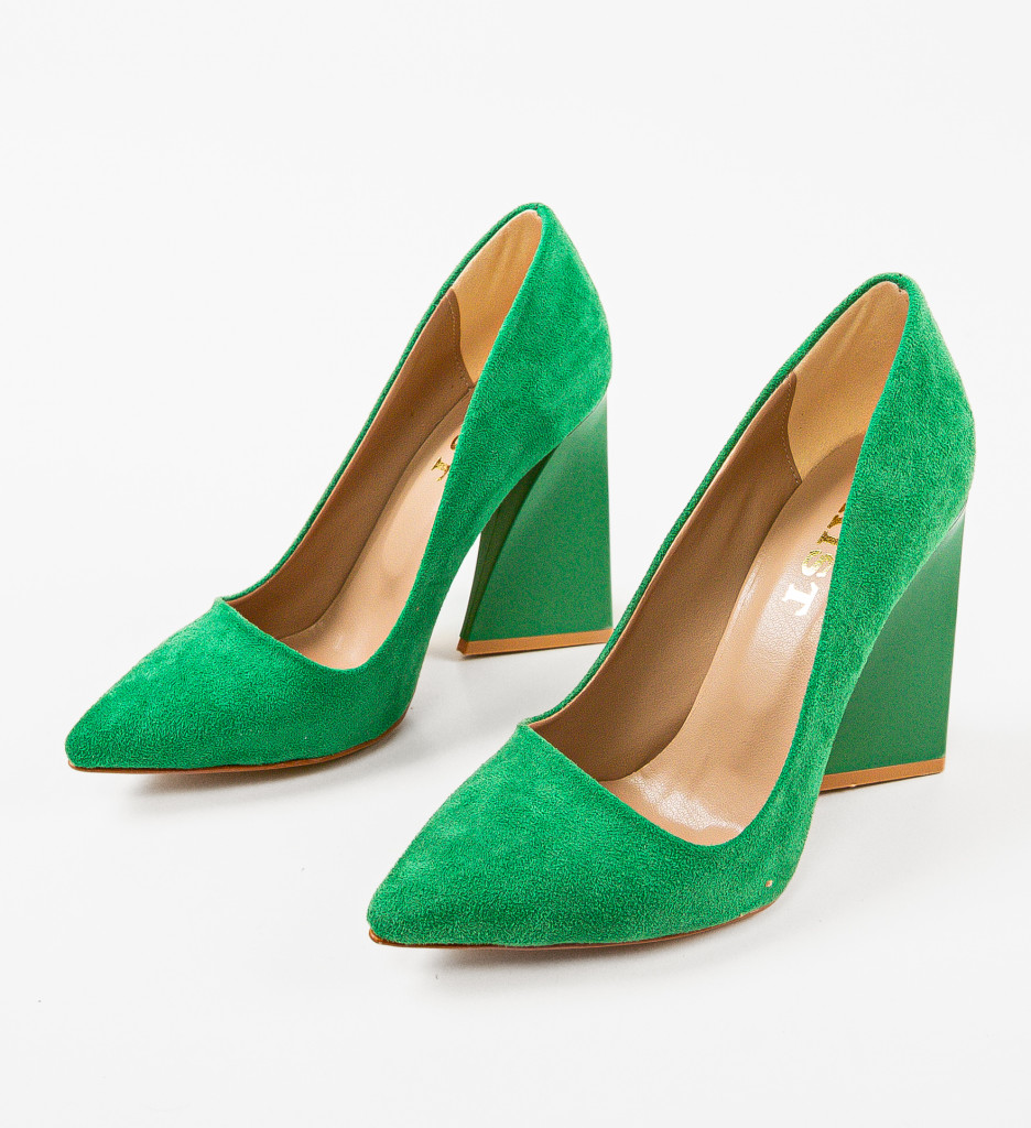 Pantofi Tyapa Verzi cu Toc - Eleganță Asigurată - imagine 5