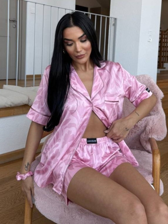 Pijama Damă 2 Piese Satin Delis – Confort & Stil - imagine 4