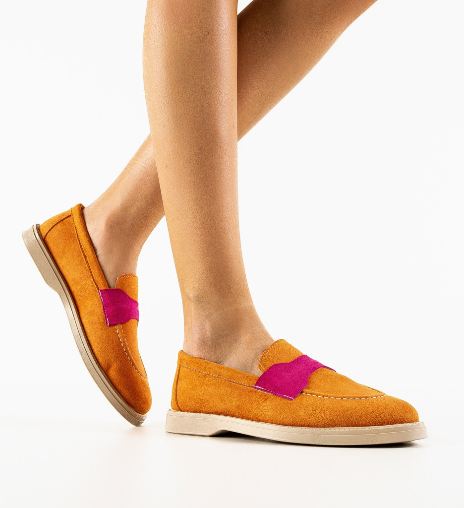 Pantofi Casual Andrey Portocalii - Confort și Stil