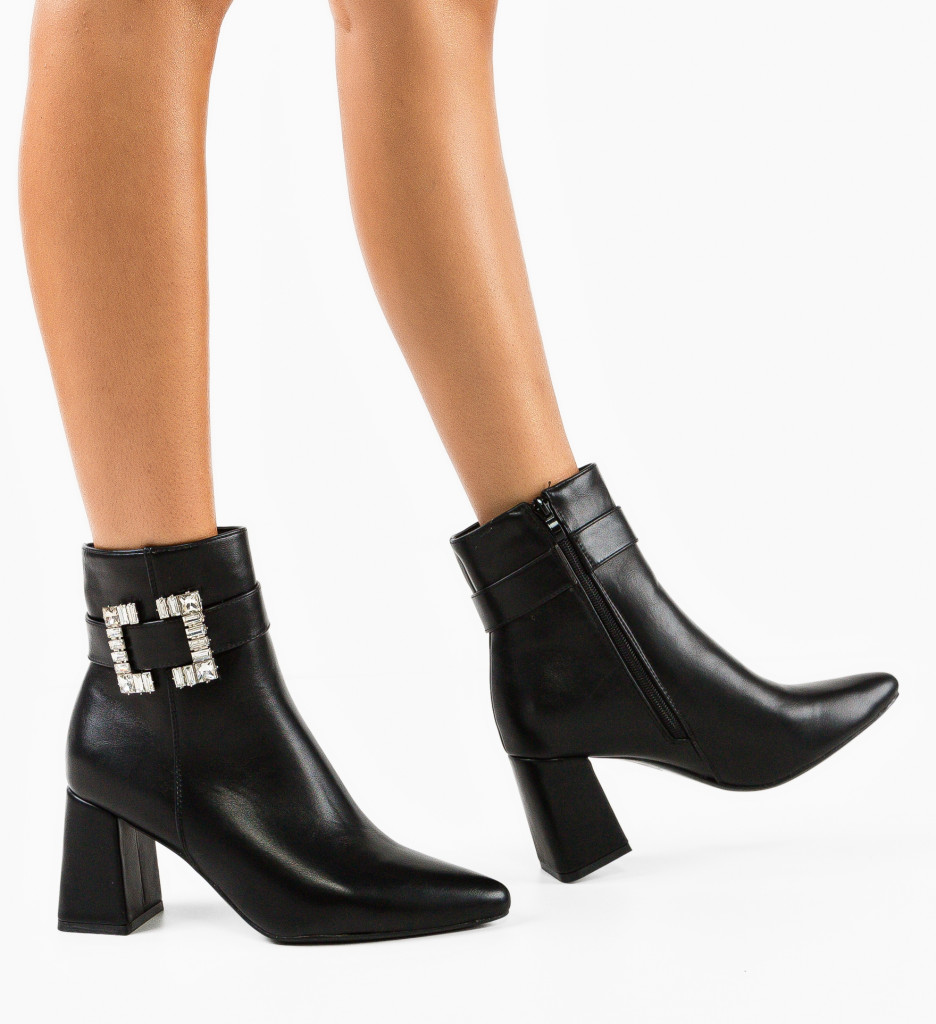 Botine Dama Dillon Negre - Eleganță și Confort - imagine 3
