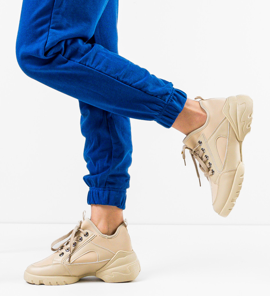 Pantofi Sport Dama Francis Bej - Confort si Stil - imagine 2