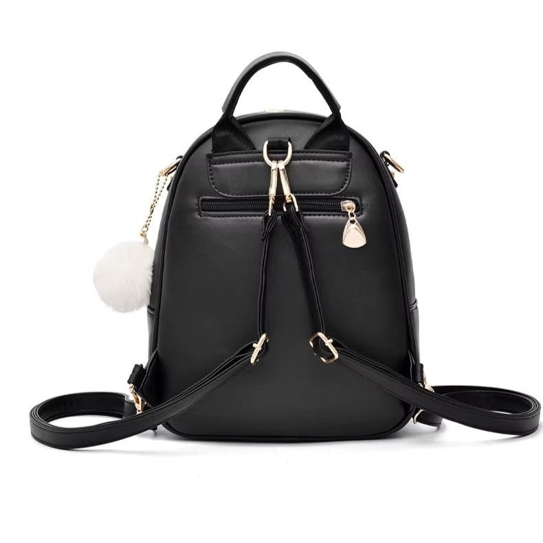 Rucsac Picadili Minnie Roz - Piele Ecologica - imagine 4