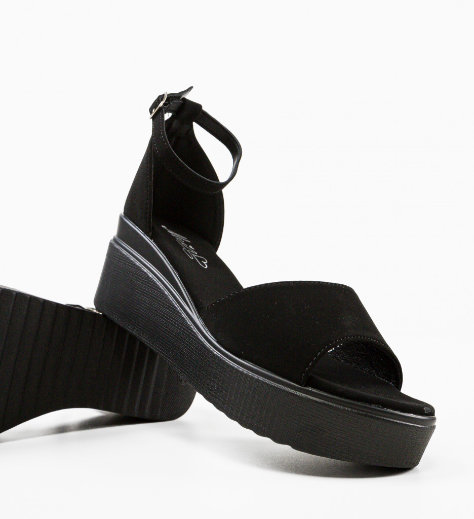 Platforme Dama Sibongil Negre - Eleganță și Confort - imagine 7