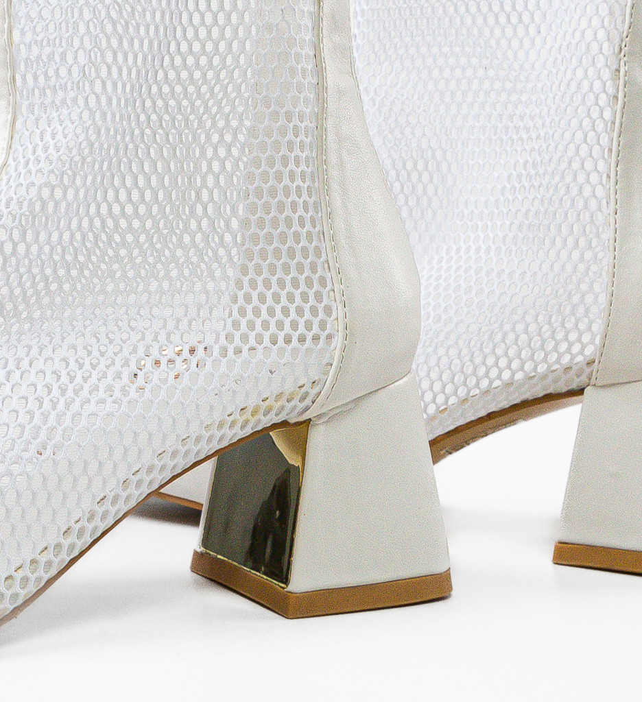 Botine Venczel Albe - Eleganță și Stil - imagine 10