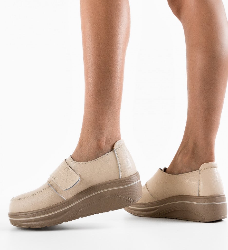 Pantofi Hausberg Bej 2 | Confort Zilnic - imagine 2