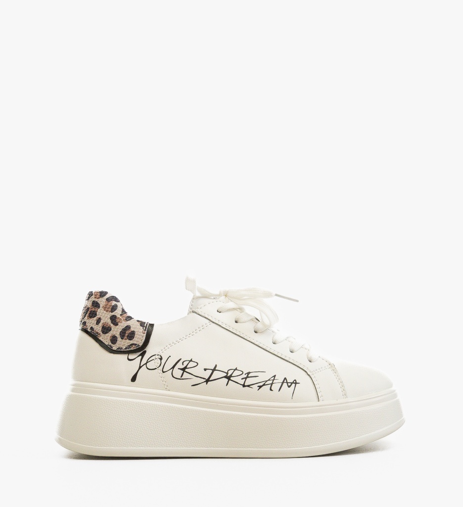 Sneakers Dama Dream Albi | Stil și Confort Superior - imagine 2