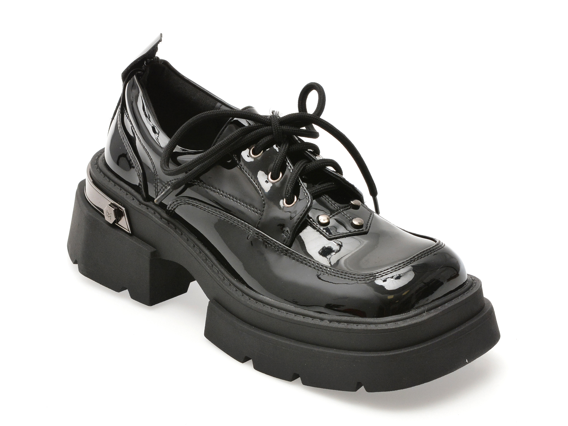 Pantofi FLAVIA PASSINI negri din piele lacuită