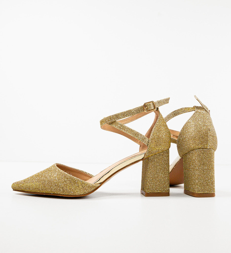 Pantofi Shams Aurii - Eleganță la fiecare pas - imagine 7