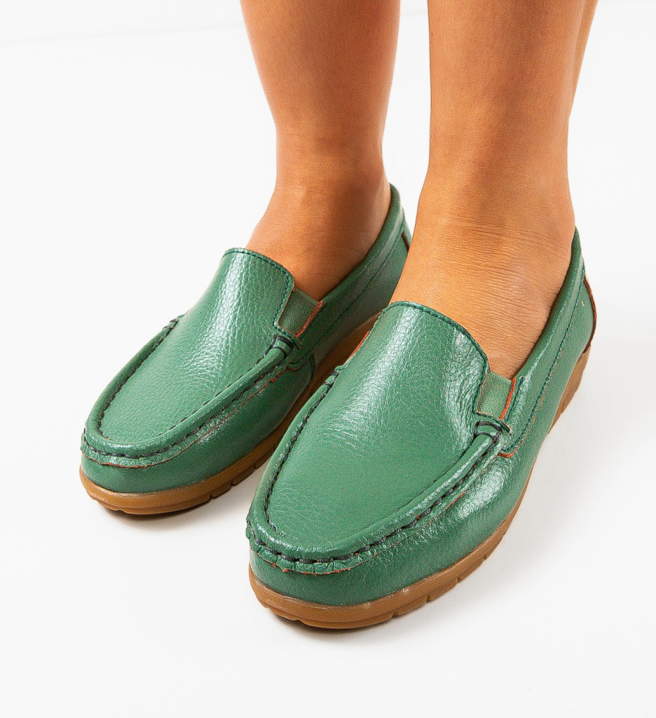 Pantofi Casual Kives Verzi - Confort & Stil Zilnic - imagine 4