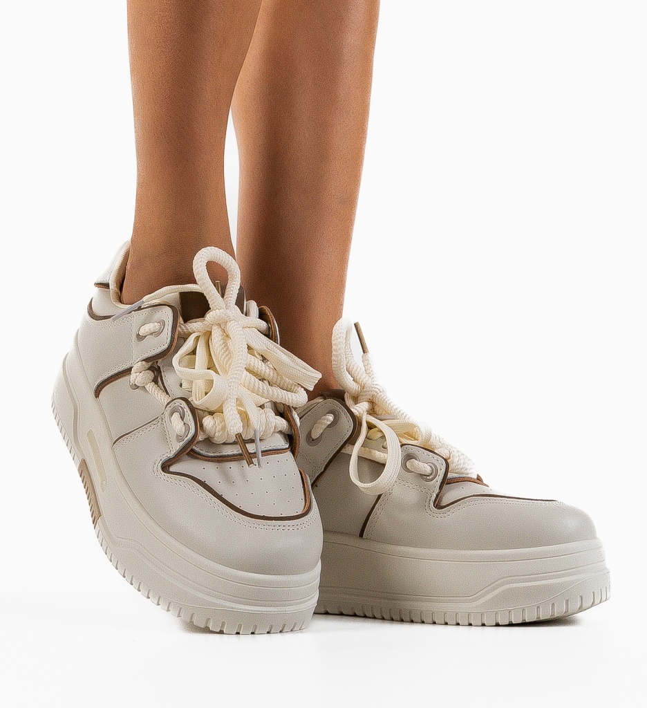 Sneakers Dama Kerim Bej | Confort și Stil